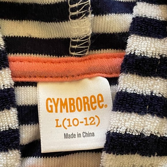 Like New Gymboree SL 10-12 Swim Hooded Zip up Cover Up - Picture 3 of 3